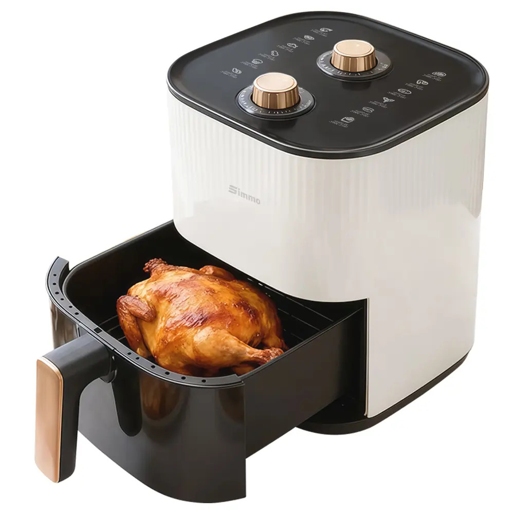 SIMMO Air Fryer 4.2L 1200W Dual Knob Control Non Stick Coating Multifunctional Oil-Free Electric Oven