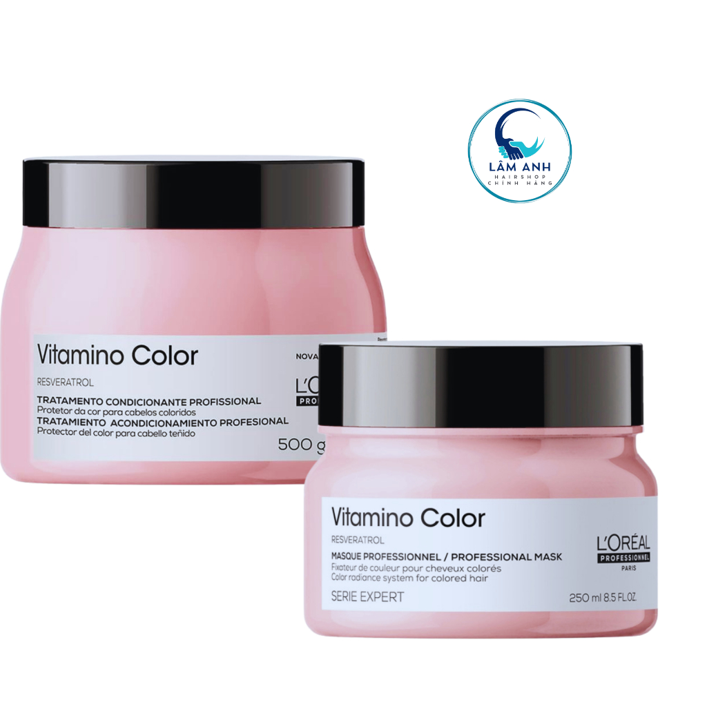 Hấp Dầu L'Oréal Professionnel Serie Expert Vitamino Color Mang Đến Mái Tóc Bền Màu, Mềm Và Bóng Mượt | Shopee Việt Nam