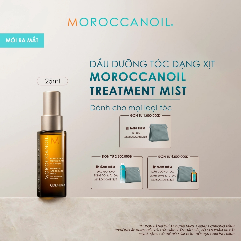 [MỚI RA MẮT] Dầu Dưỡng Tóc Dạng Xịt Moroccanoil Treatment Mist 25ml