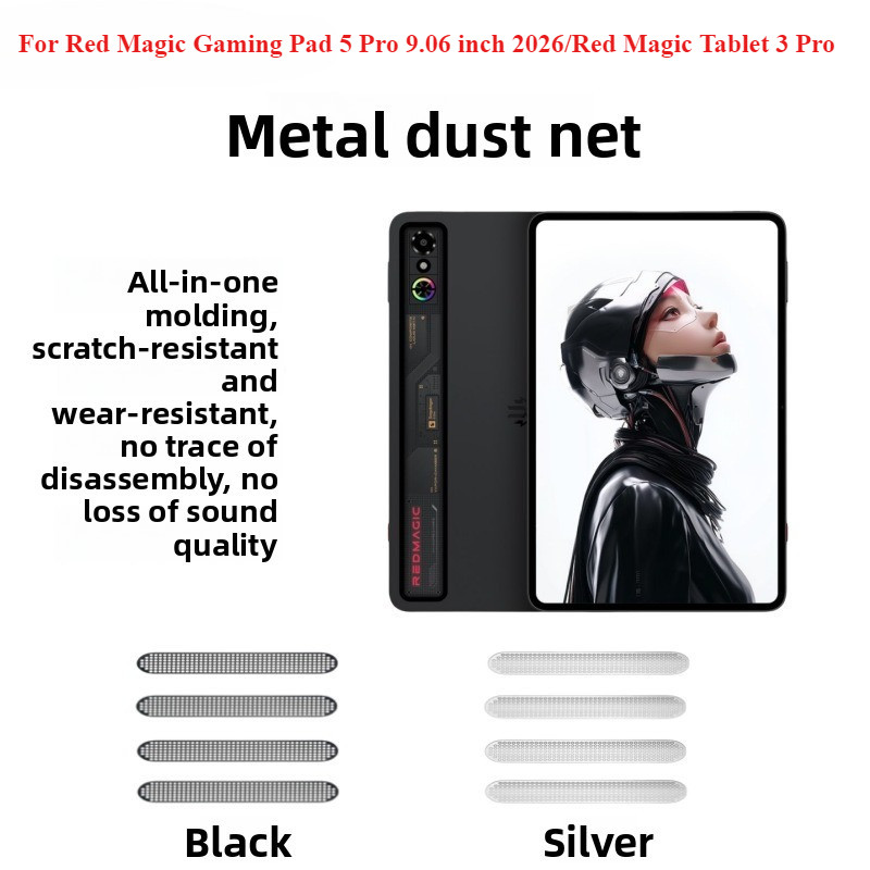 Dành Cho ZTE Nubia Red Magic Gaming Pad 5 Pro 9.06 Inch 2026 Red Magic Tablet 3 Pro 2025 / REDMAGIC Astra 9.06 Inch Kim Loại Chống Bụi Miếng Dán Lưới Máy Tính Bảng Loa Tai Nghe Lưới Chống Bụi | Shopee Việt Nam