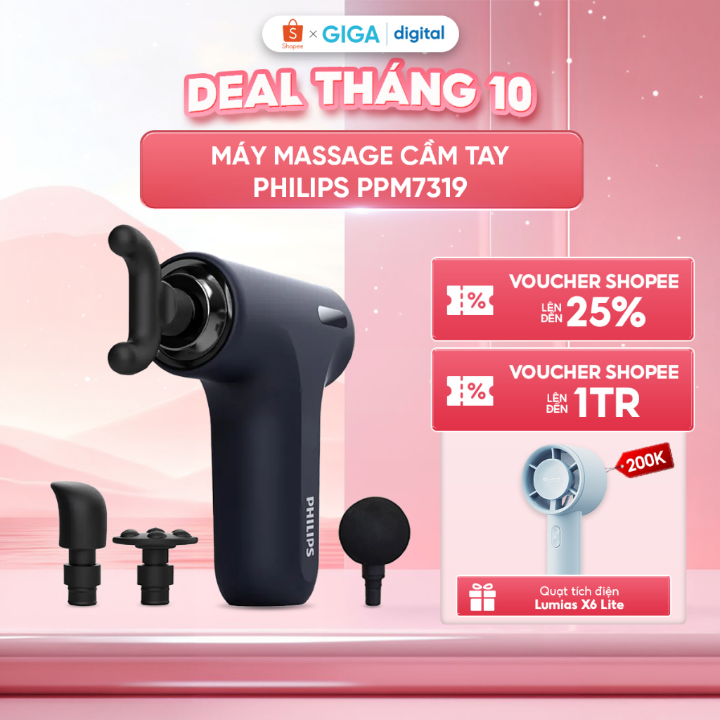 Máy massage cầm tay Philips PPM7319 - Nhỏ gọn, đa năng