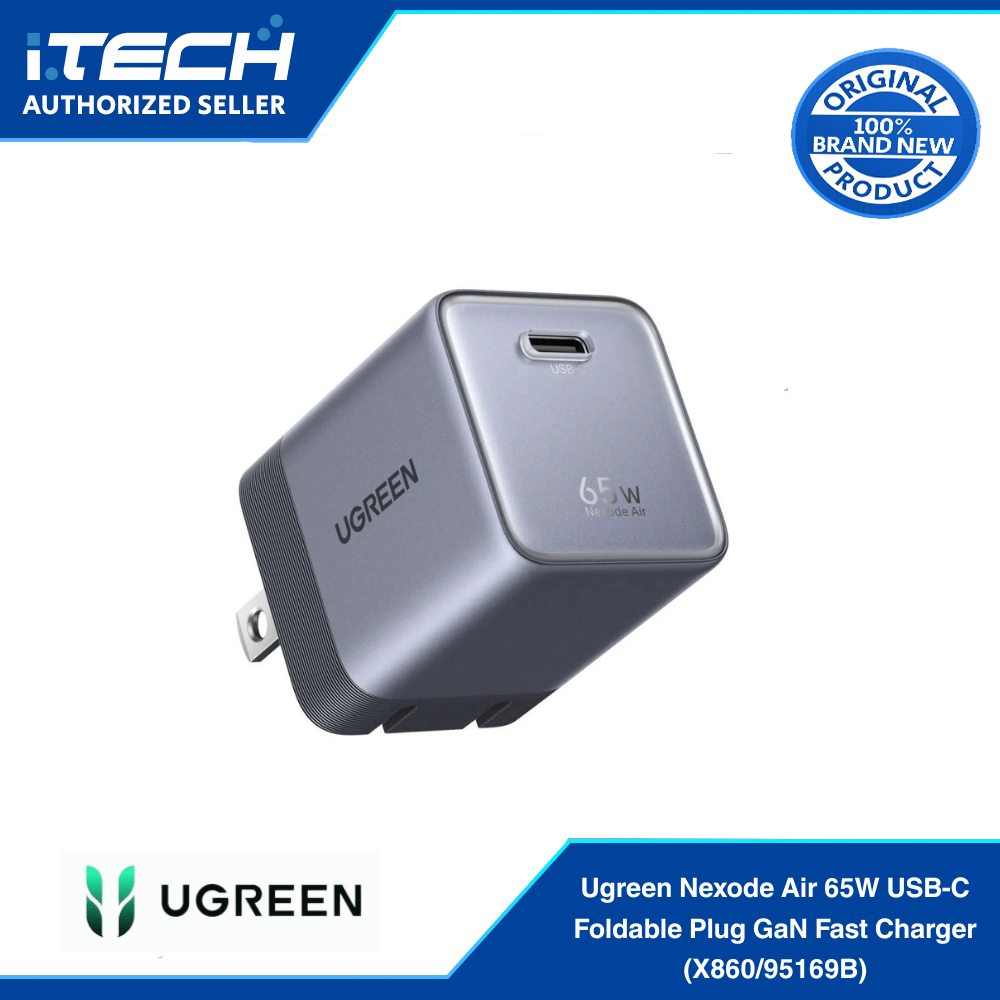 Ugreen Nexode Air 65W USB-C Foldable Plug GaN Fast Charger (X860/95169B)