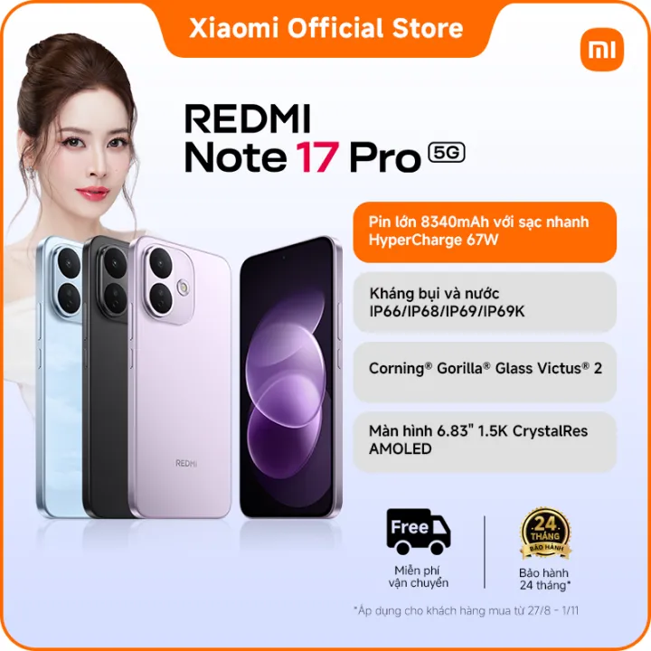 Điện thoại Xiaomi REDMI Note 17 Pro 5G | Lazada Việt Nam