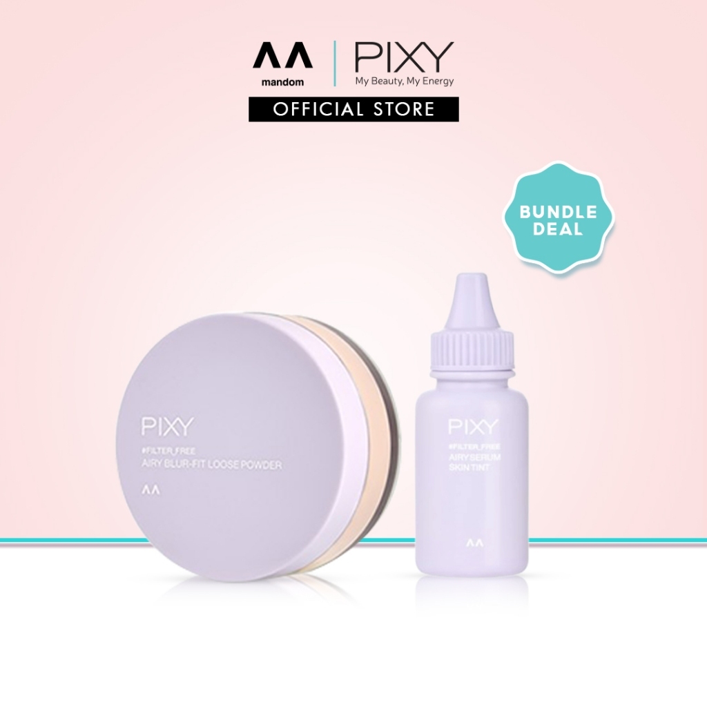 [Shopee Exclusive] Pixy Airy Serum Skin Tint + Loose Powder