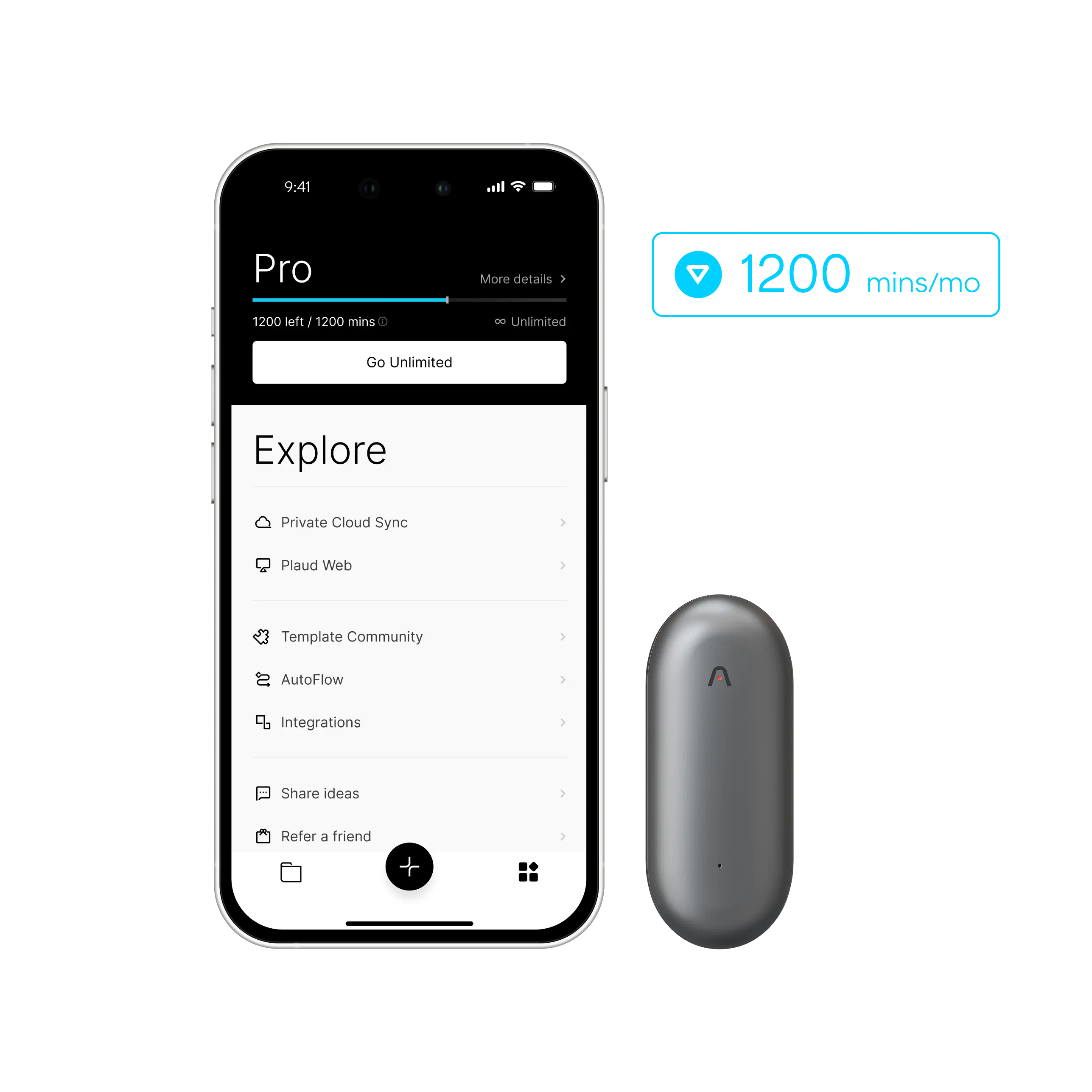 Plaud NotePin & AI Annual Pro Plan